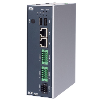 Axiomtek ICO230 Fanless Embedded Computer with i.MX 8MP  Processor and CAN Bus